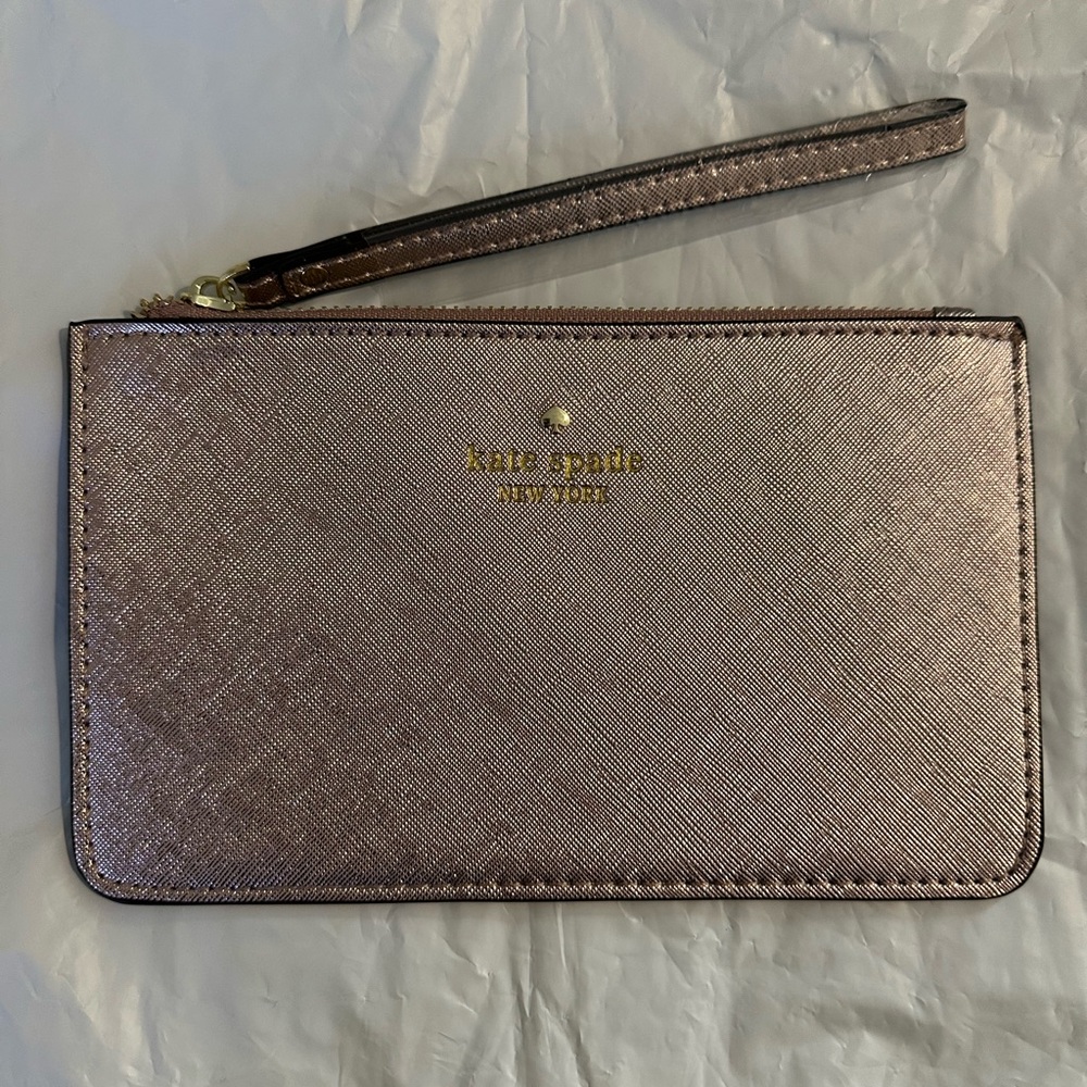 Kate Spade Metallic Purple Wristlet